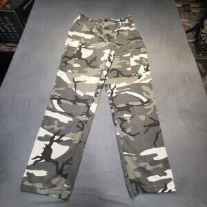 Genuine Gear Pants Mens M 33x3 Gray Camo Cargo Military Tactical Ripstop Outdoor